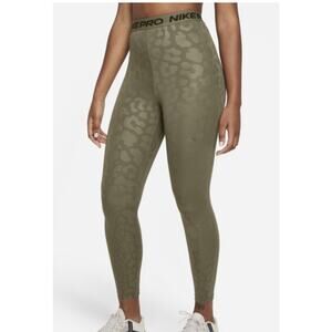 NIKE Dri-Fit Green Camo Tights DD6323-222 Women's Size Medium